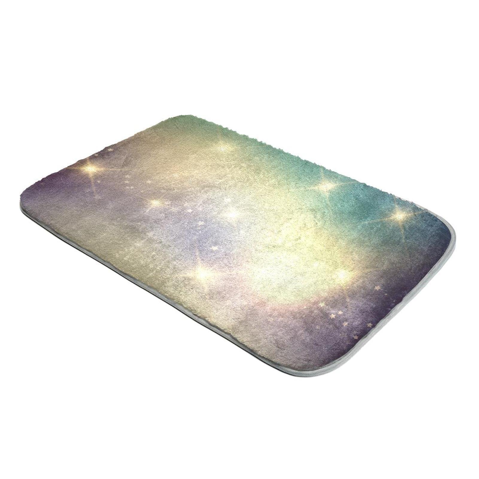 Tapis à poils longs et doux : créez un coin lecture cosy avec ce design étoilé