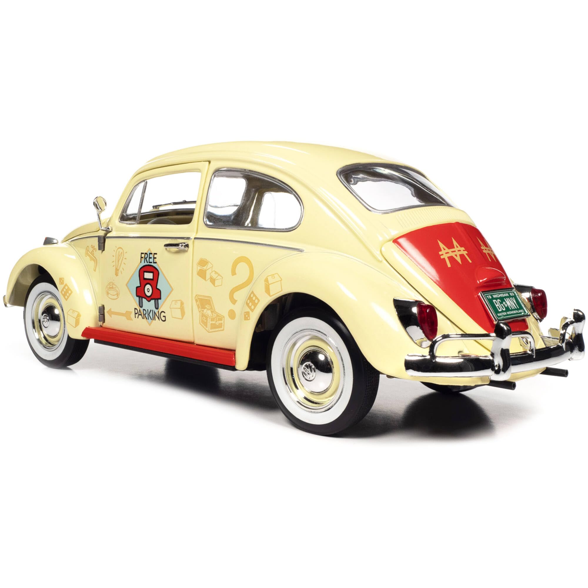 Auto World 1/18 Volkswagen Coccinelle 1963 édition Monopoly - Prévente