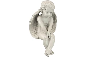 Zenful Sanctuary: Angel of Meditation Shelf Sitting Statue