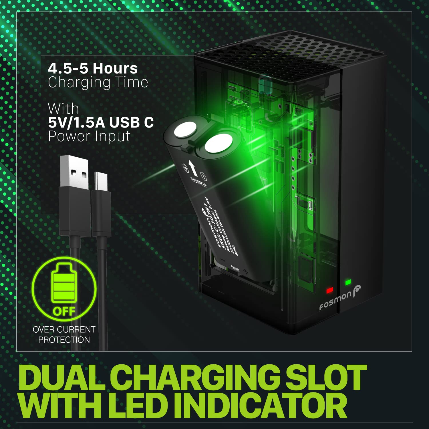 Buy Fosmon Ultra High Capacity 2.4V 2200 mAh Rechargeable Battery (2