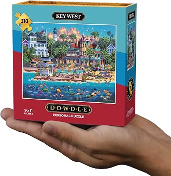 Dowdle Personal Puzzle - Key West - 210 Piece | Precision-Cut, Snap-Fit Pieces, Gift for Puzzle Lovers and Family