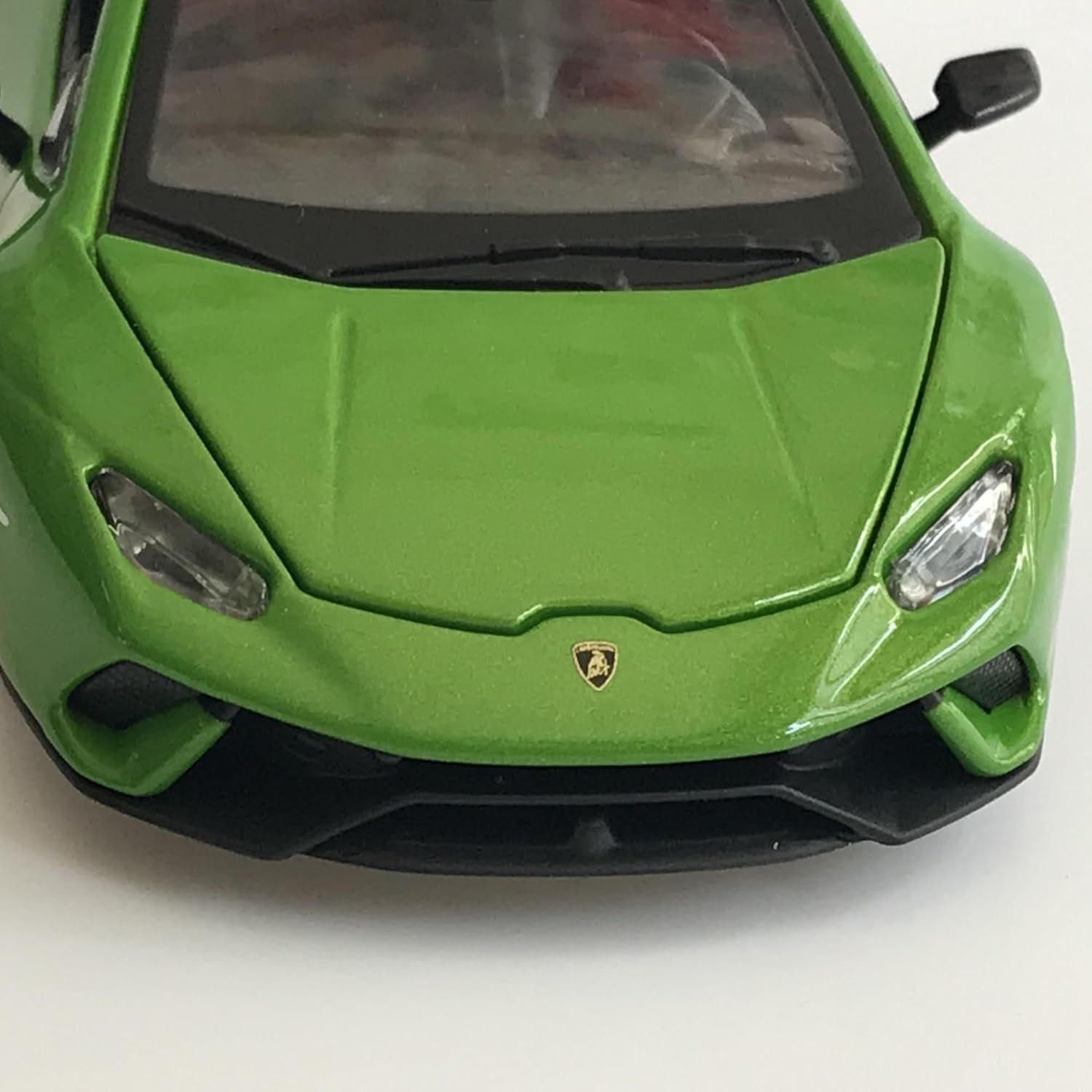 1/32 ウラカン車シミュレーション車モデル合金ドア開閉音と光ステアリング衝撃吸収おもちゃの車のコレクション装​​飾品(Orange