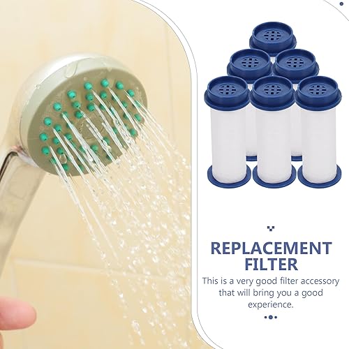 Miniatura 7 de 6 piezas de filtros de repuesto de cabezal de ducha de fibra de polipropileno Cartucho de filtro de rociador de alta presión para filtración de agua