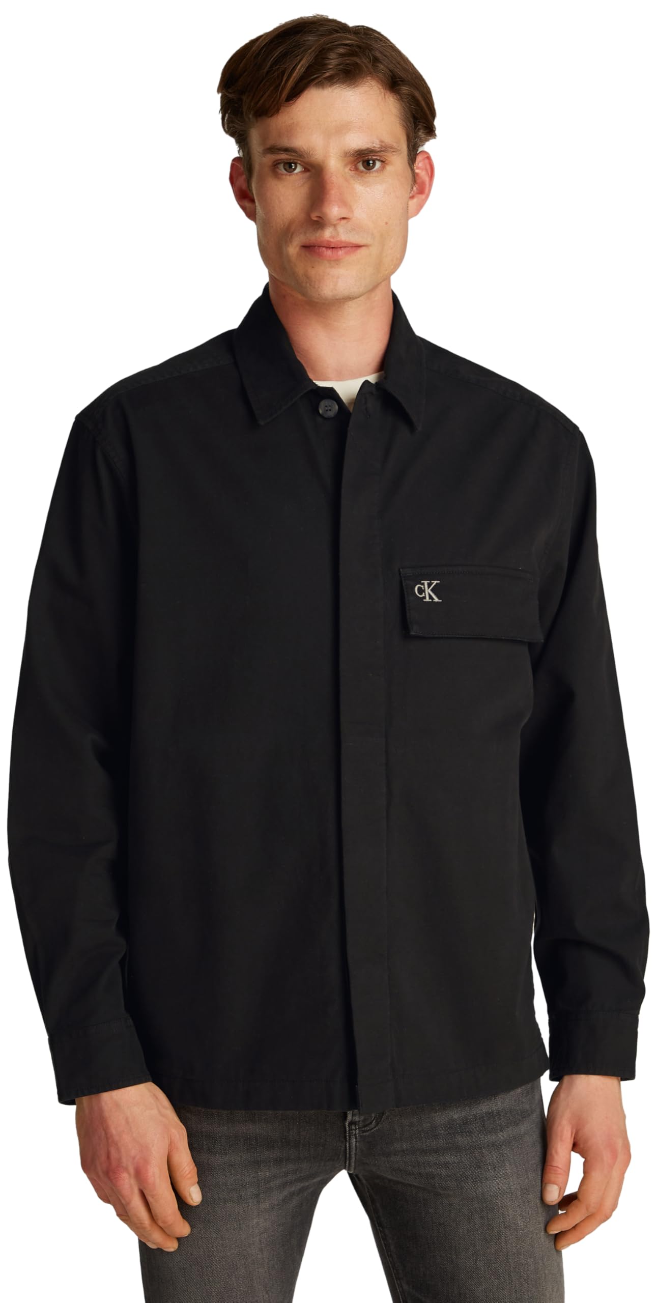 Calvin Klein Jeans CLEAN COTTON OVERSHIRT Gömlek Erkek