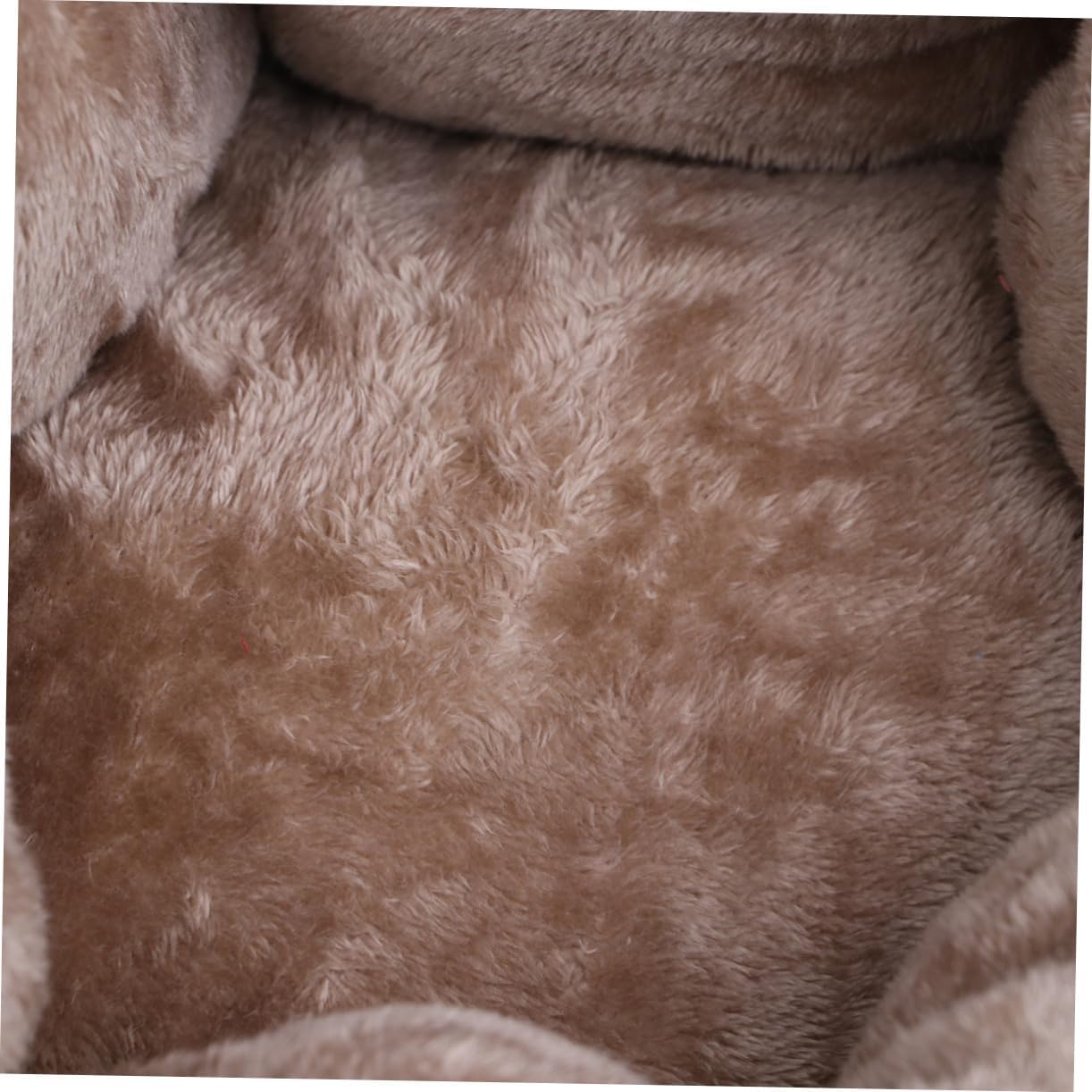 Yardwe Pink Round Corduroy Pet Bed for Dogs and Cats Cozy Indoor Sleeping Nest Dog Kennel for Pets Soft and Comfortable Pet Round Bed