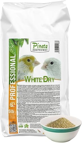 PINETA - Alimento seco blanco para pájaros de 5 libras, alimento para pinzones, mezcla rica en nutrientes para pinzones y pájaros pequeños, apoya la