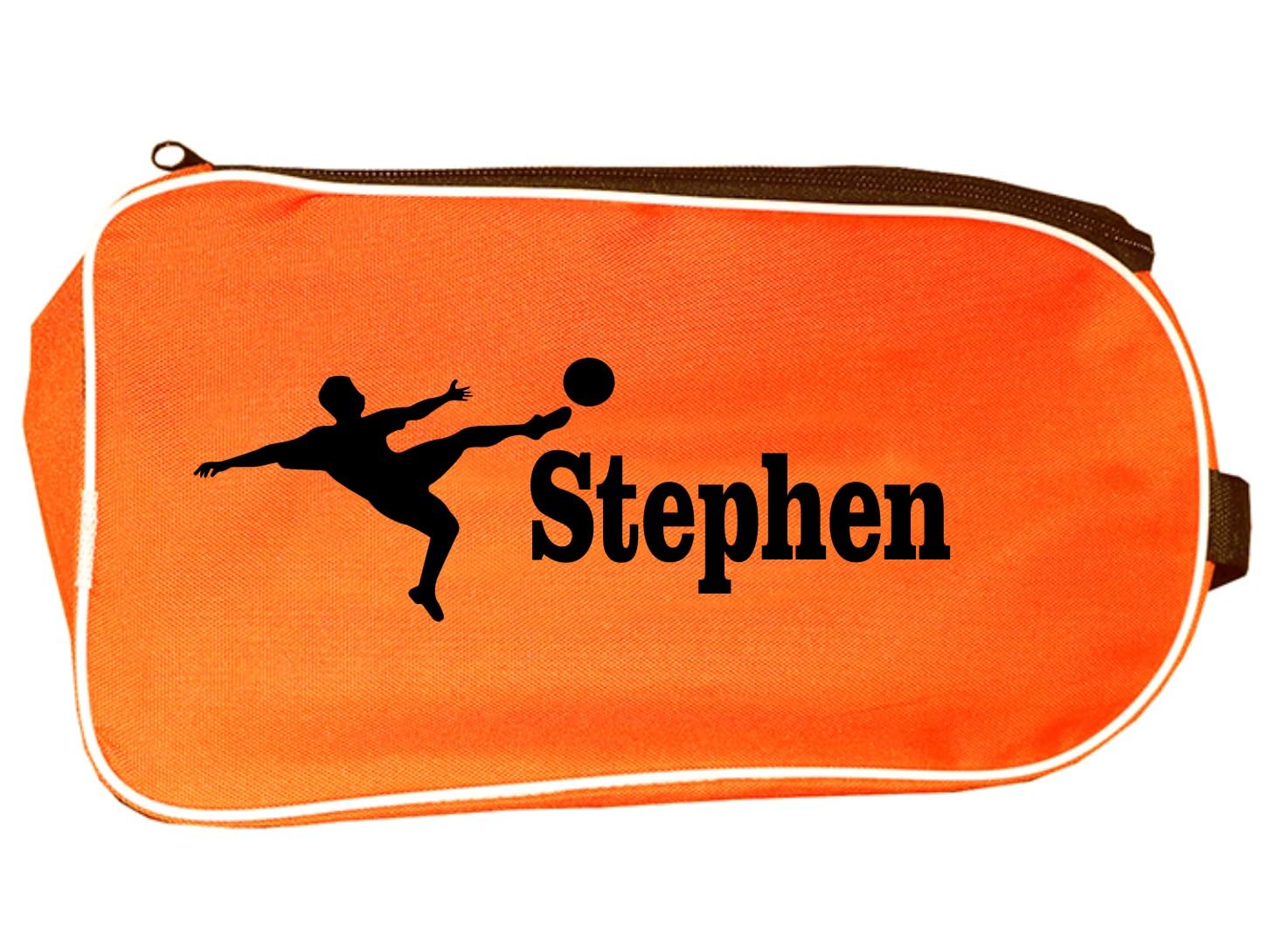 Personalized SPORT Football Boot Bag,Shoes bag, School, Sports, PE (Orange_Football_Player)-picture-14