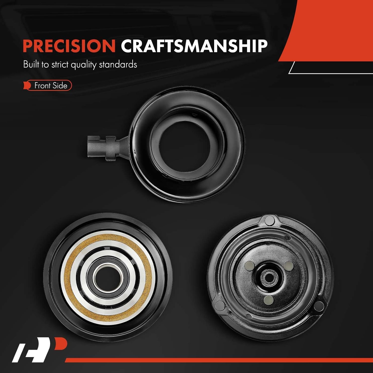 A-Premium Air Conditioner AC Compressor Clutch Kit Compatible with Jeep Liberty 2009-2012 & Dodge Nitro 2009-2011, 3.7L