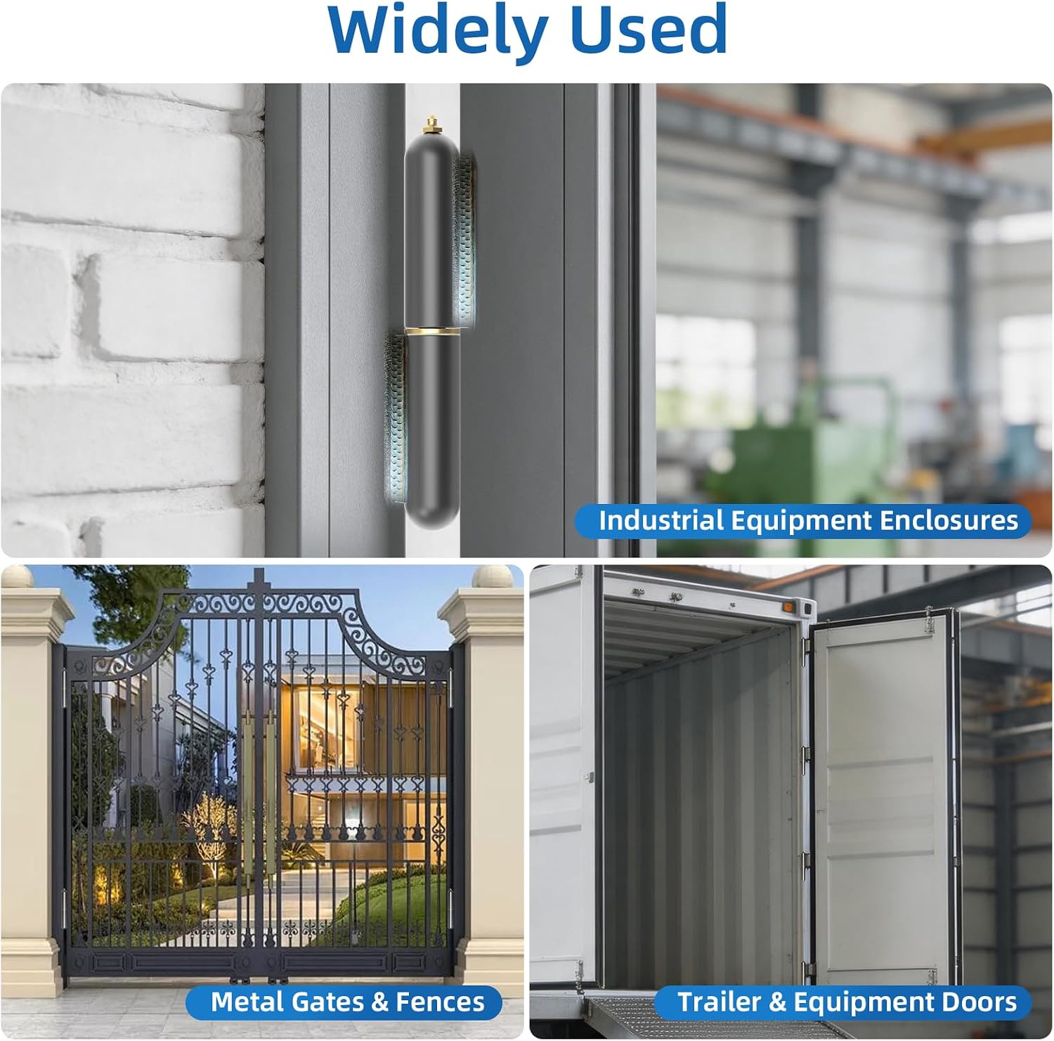 Weld On Hinges,4 Pack 3 Inch Heavy Duty Weldable Hinges with Grease Fitting | Heavy Duty Hinges with Grease Fitting,Carbon Steel Weldable Barrel Hinges for Gates,BBQ Smoker,Containers,Trailer Ramps