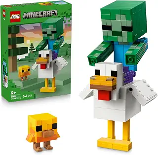レゴ(LEGO) マインクラフト チキンジョッキー 21582 おもちゃ 男の子 女の子 | 玩具 誕生日 プレゼント ブロック 9歳 10歳 11歳 小学生 マイクラ Minecraft グッズ ごっこ遊び おままごと ゲーム 子供 344ピース