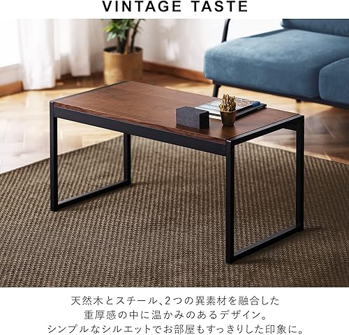 Miniatura 4 de Iris Ohyama SFCT-800 Center Table, Living Room, Steel Frame, Center Table, Living Room, Wood, Steel, Width 31.5 x Depth 15.7 x Height 15.7 inches