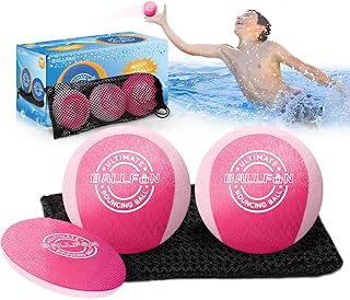 Water Skipping Balls for Beach Toys, Pool Balls for Swimming Pool, Splash Water Bouncing Balls for Pool Games with Friends and Family, Wave Jumper Balls for Summer Beach Pool River Lake