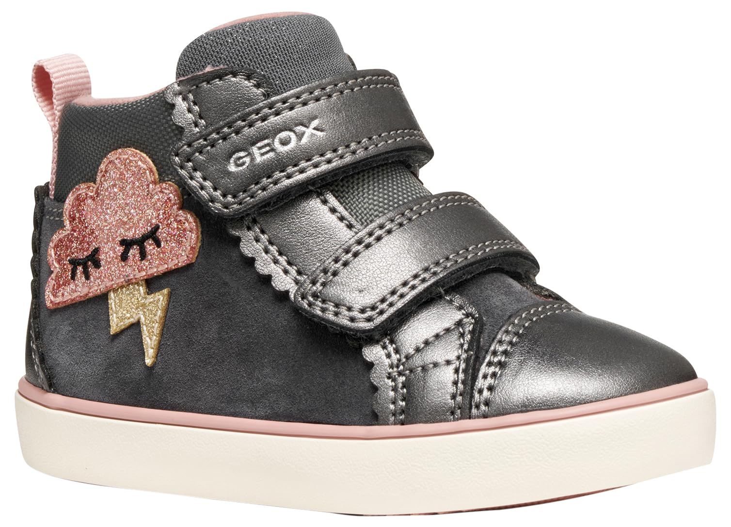 Geox Baby B Gisli Girl Sneakers Dk Grey, 23 EU