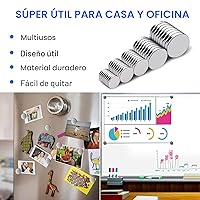 Vista 4 de DIYMAG Imanes pequeños de tierras raras, paquete de 40, 5 tamaños, imanes de neodimio para refrigerador, bricolaje, manualidades, cocina y oficina