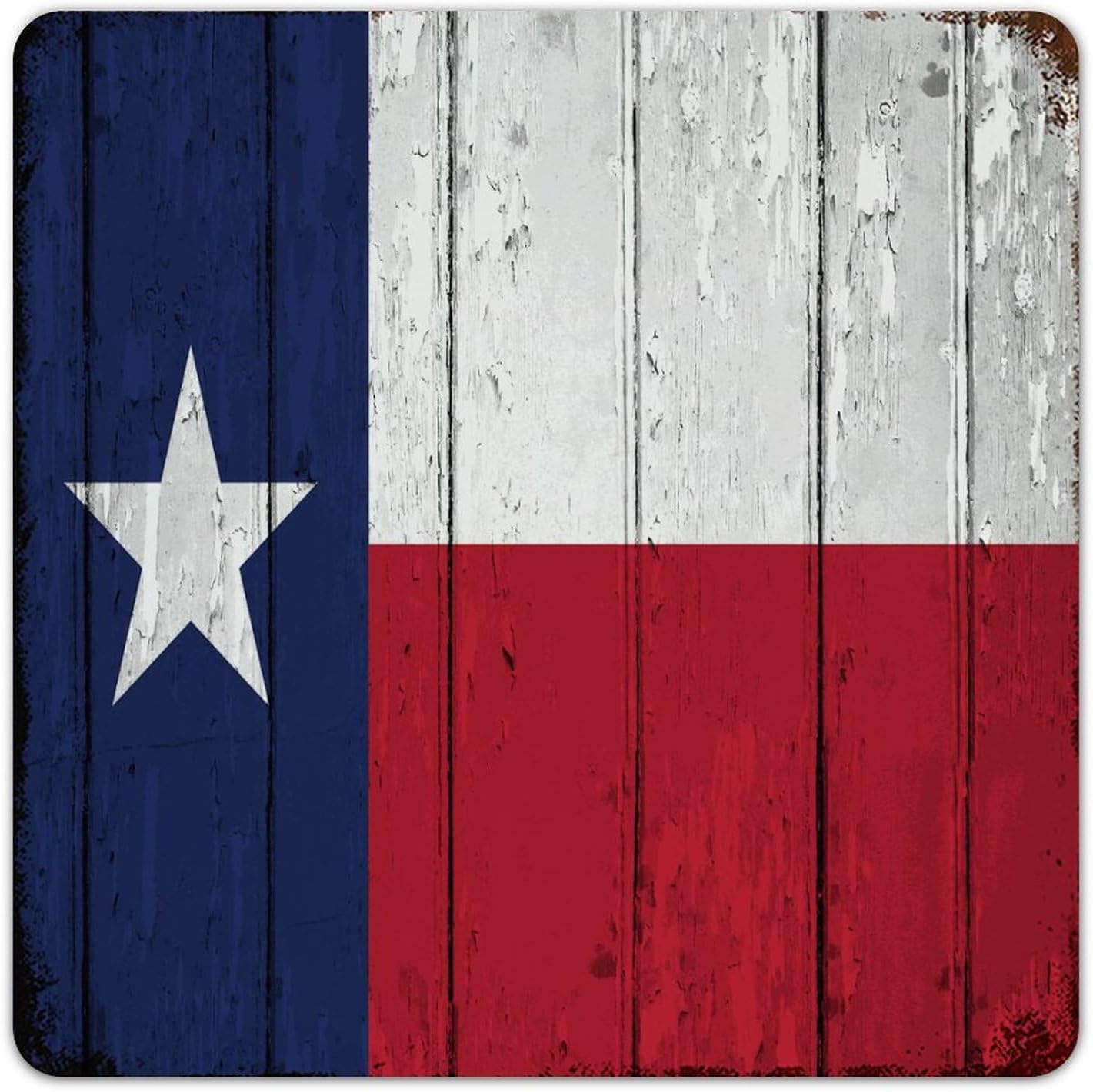 Autravelco Texas Country Metal Signs Rustic Cabin Signs State Pride Patriotic Flag Wall Decorations Tin Signs for Fence Garden Lounge 12x18 Inch