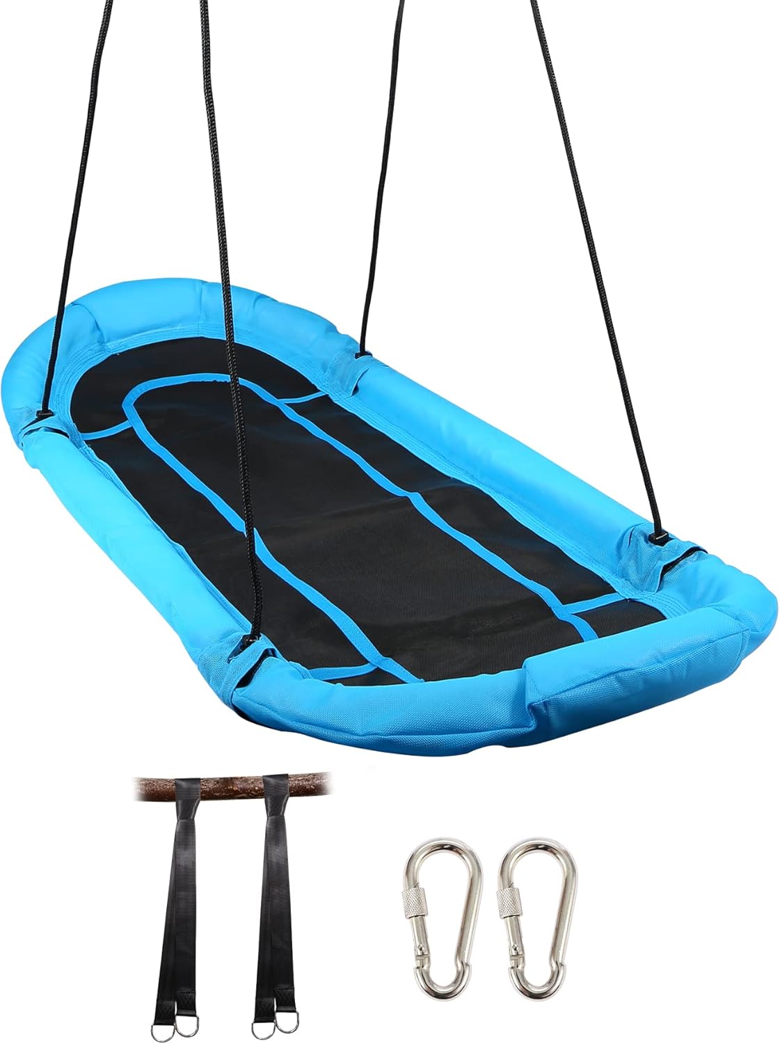 RedSwing Giant 67" Platform Saucer Tree Swing for Kids, Strong Heavy Duty Flying Saucer Swing for Indoor and Outdoor, 700lbs Weight Capacity, Easy to Asssemble, Blue