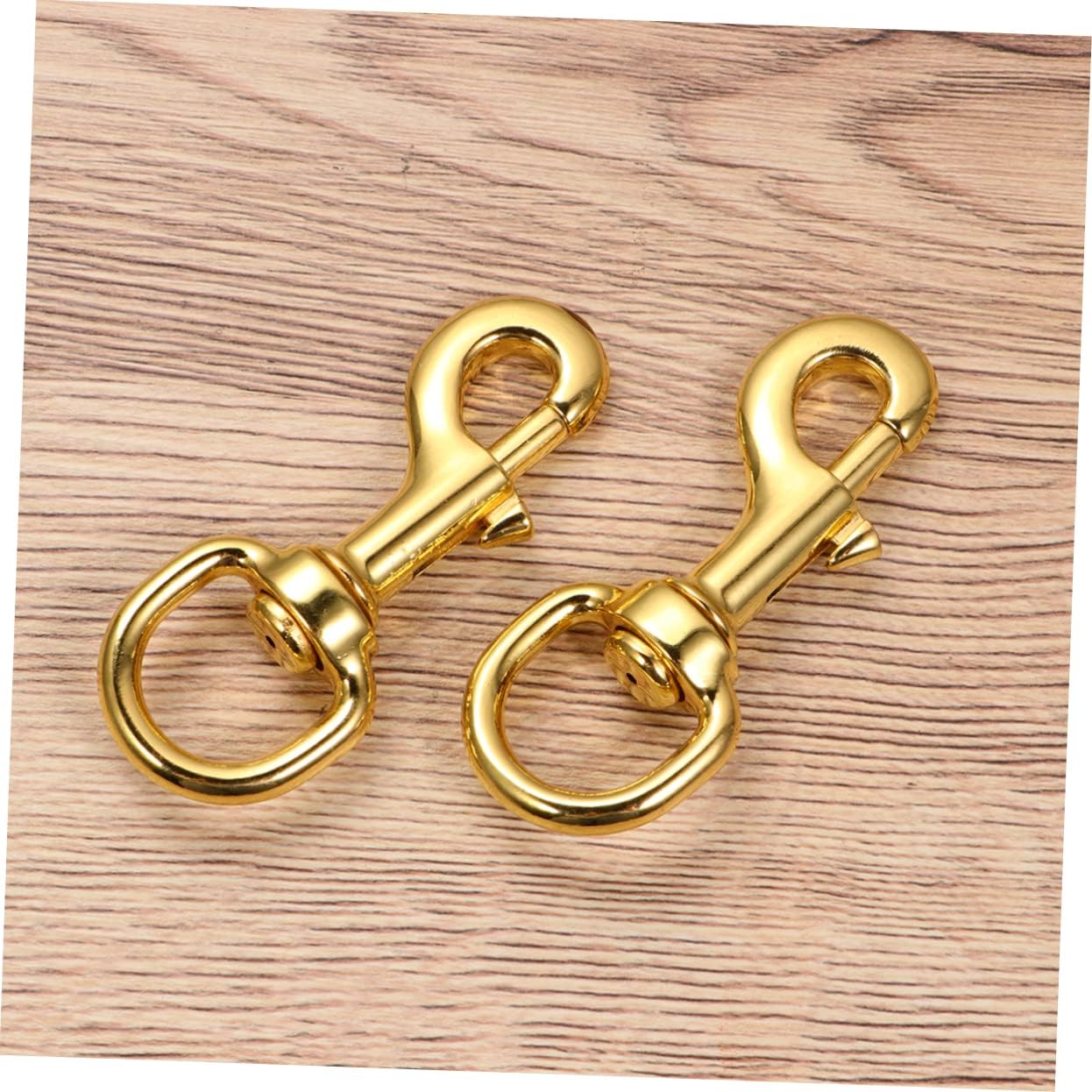3sets Alloy Buckle Swivel Hooks Pet Collar Spring Hooks Dog Chain Collar Clip Traction Rope Pet Supplies Accessory 2pcs*3