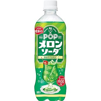 POP (Pop) Suntory POP Melon Soda 600ml x 24 bottles