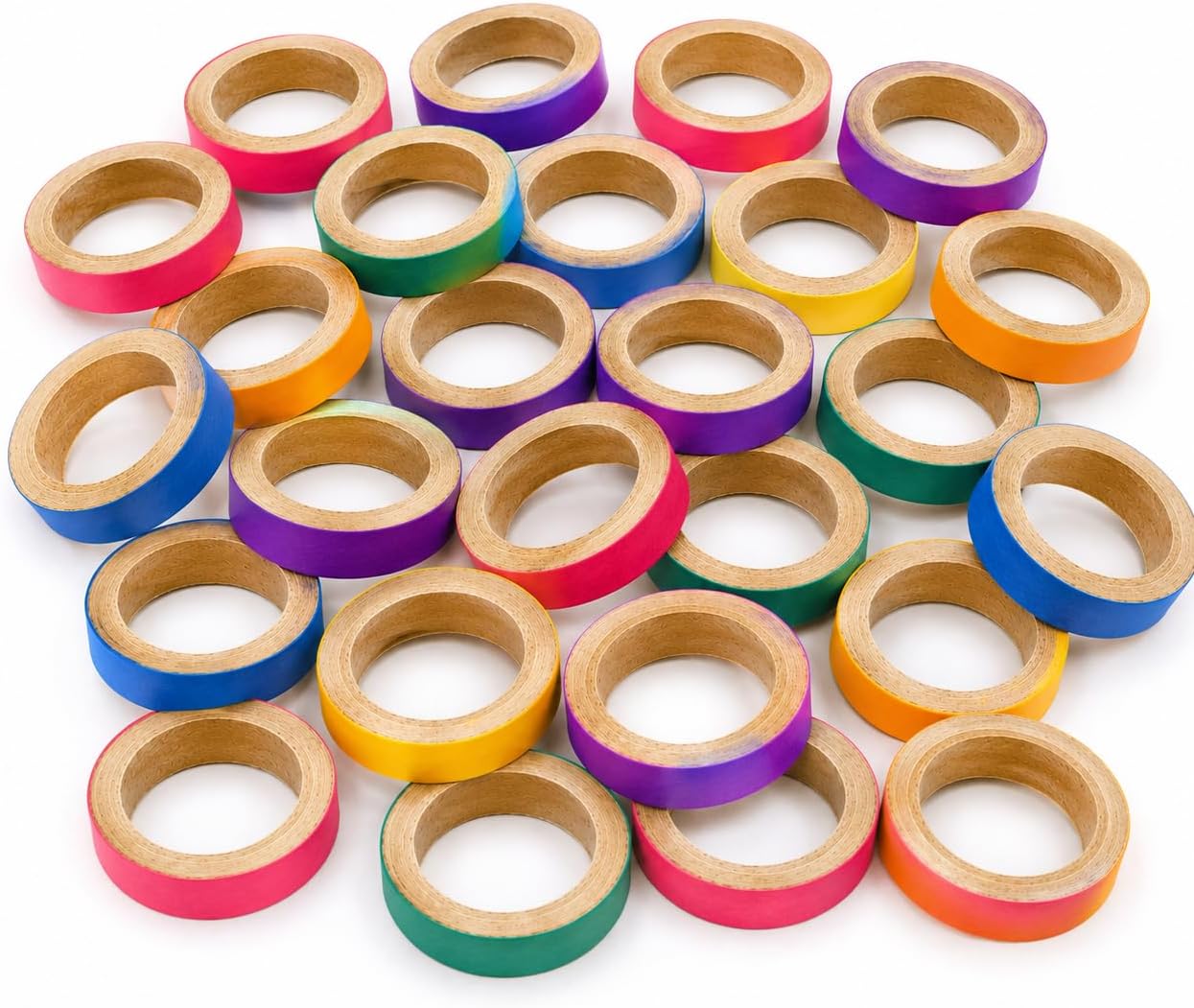 Bonka Bird Toys 2113 Pk12 2.75" Cardboard Chew Bagels Bird Foot Toy