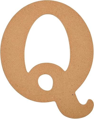 Miniatura 51 de Plaid Letra de madera sin acabar, 20,3 cm de superficie de madera perfecta para proyectos de bricolaje, manualidades y artes, 63594