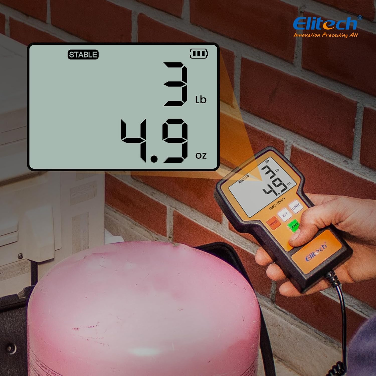 Elitech HVAC Refrigerant Scale & Freon Leak Detector, LMC-100F+ & CLD-100