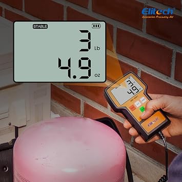 Elitech HVAC Complete Tool Kit 5-in-1 AC Diagnostic & Service Set with DMG-2SE Digital Manifold, 5CFM Vacuum Pump, WJL-6000S Leak Detector, Scale & Hoses | for R410A R134A R32 System Maintenance