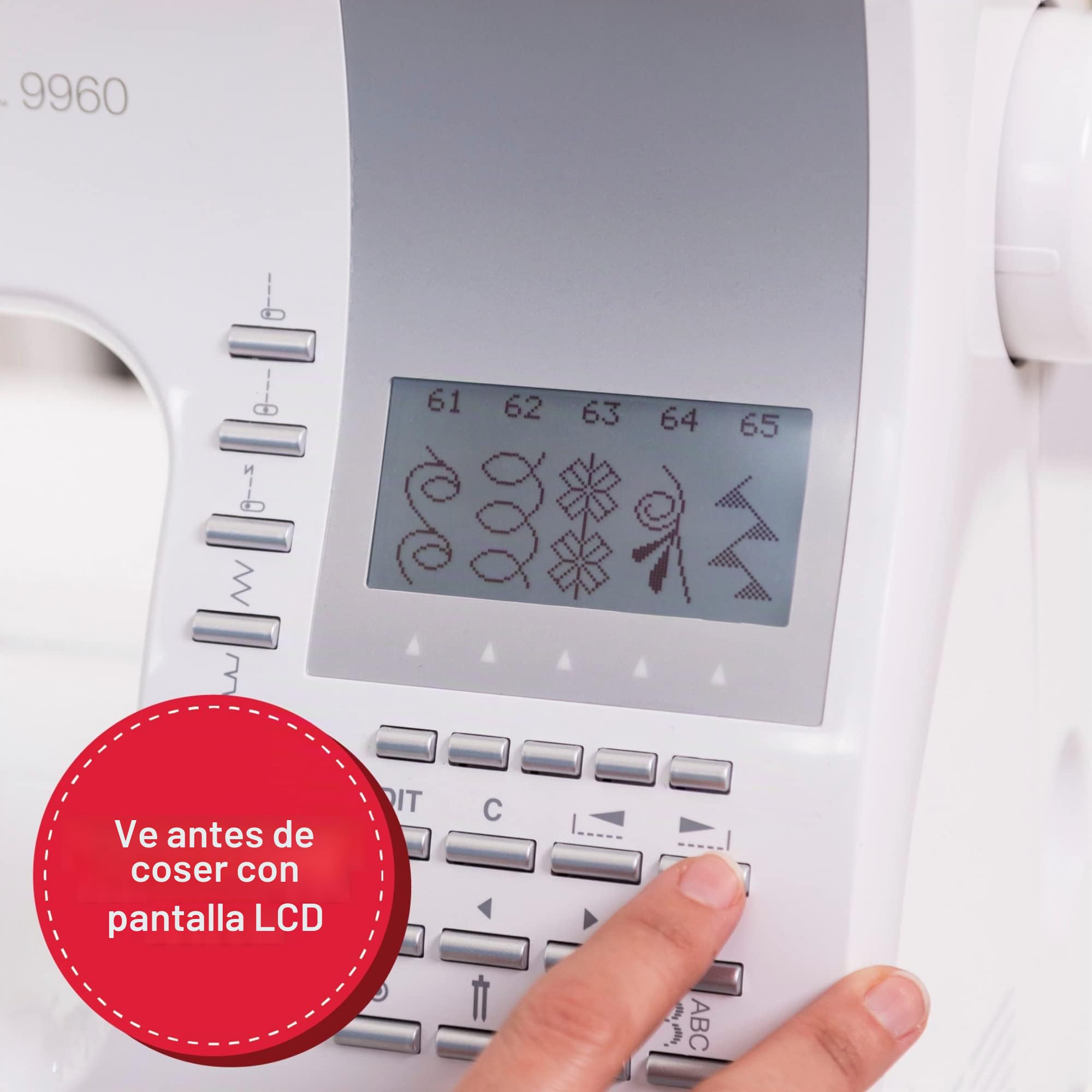 Singer Quantum Stylist 9960 Maquina De Coser Electronica – Enhebrador de Aguja Automático Incorporado, 100 Programas de Puntadas, 2 Luces Led, Maquina De Coser Profesional