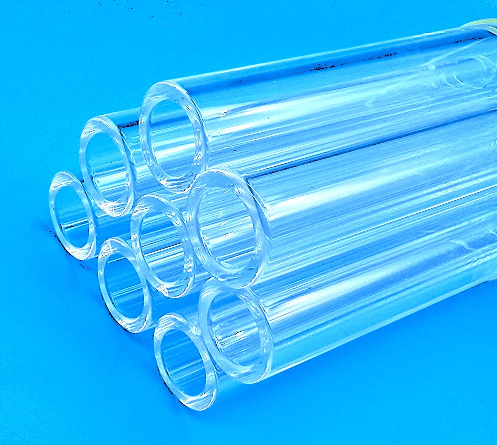 ICHEM 8 Pcs BOROSILICATE GLASS TUBE 12mm OD 2mm Thick Glass Blowing Tubes (Clear,4 Inch)-image-44