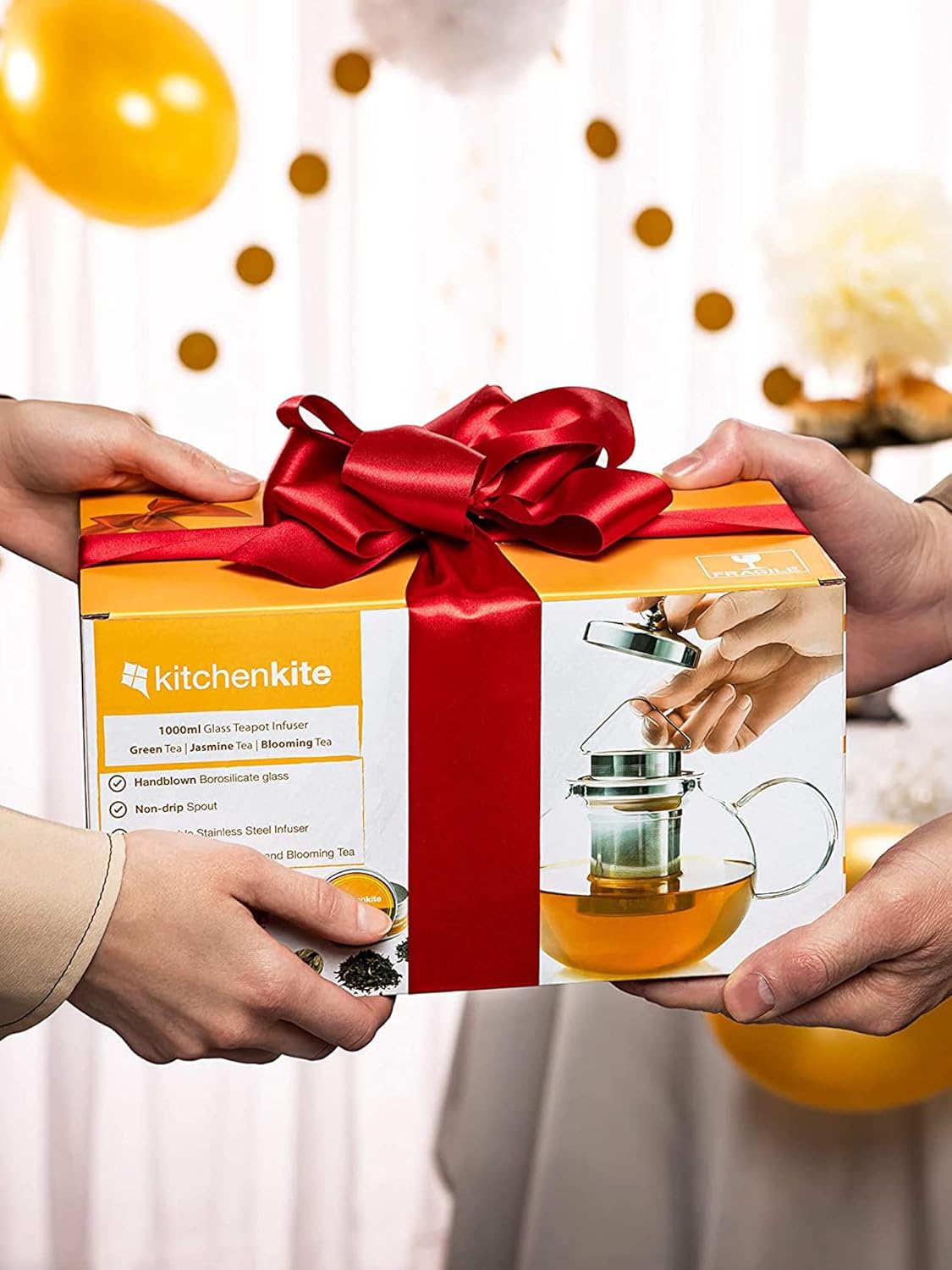 Exclusive Discount 50% Price Clear Glass Teapot with Infuser - Stovetop Tea Kettle with Removable Stainless Steel Strainer, Microwaveable & Dishwasher Safe, Tea Pot with Blooming, Loose Leaf Tea Sampler. Tea Diffuser & Tea Maker Authentic Crazy Deals Clear Glass Teapot with Infuser - Stovetop Tea Kettle with Removable Stainless Steel Strainer, Microwaveable & Dishwasher Safe, Tea Pot with Blooming, Loose Leaf Tea Sampler. Tea Diffuser & Tea Maker