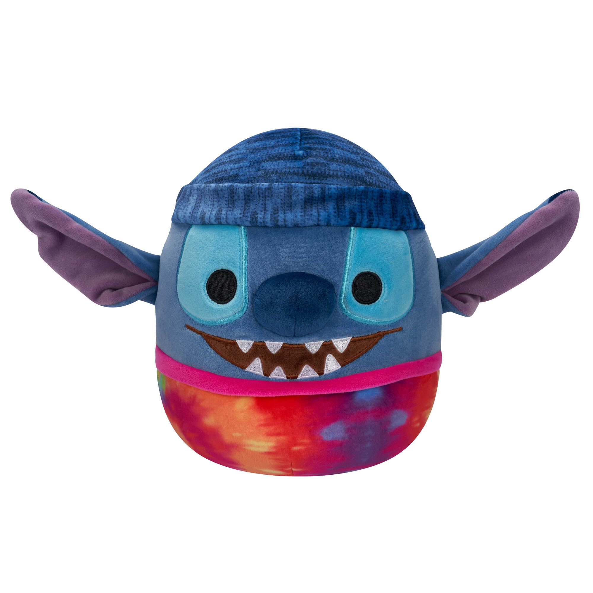 Squishmallows Original Disney 8 Inch Tie-Dye Stitch Wearing a Beanie Plush - Little Ultrasoft Official Jazwares Plush