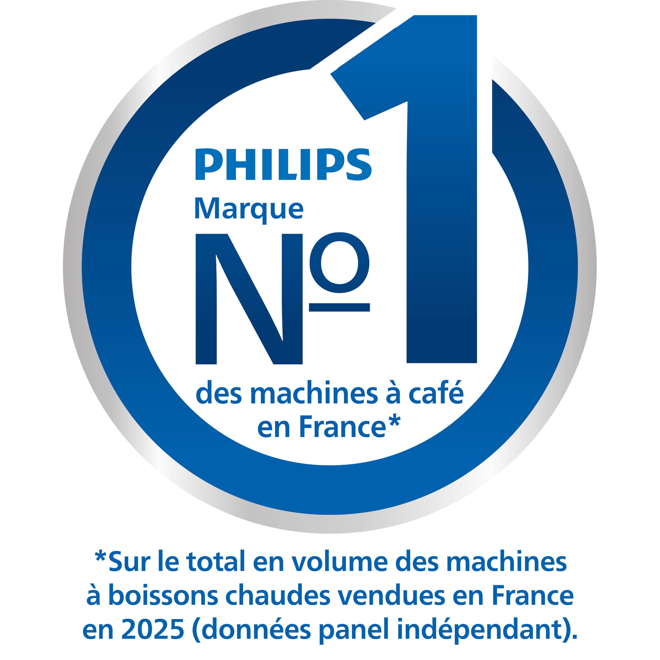 PHILIPS machine à café grain 2300, 4 boissons, carafe LatteGo, Noir mat