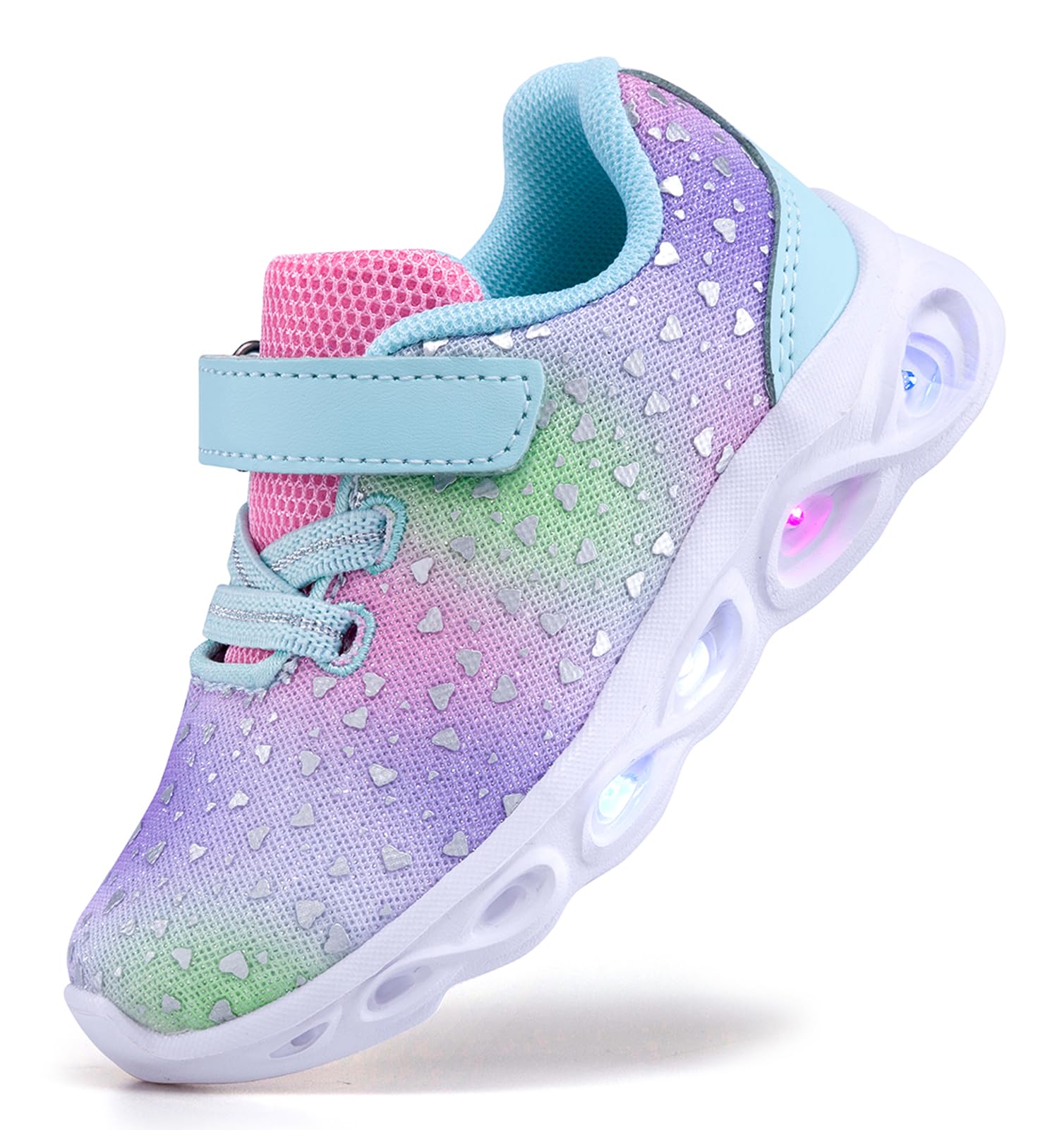 SINOSKY Toddler Girls Led Shoes Kids Light Up Sneakers