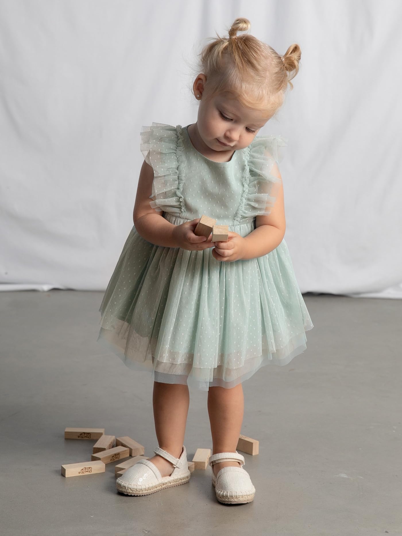Mayoral Tüllkleid mit Haarband für Baby - Mädchen See