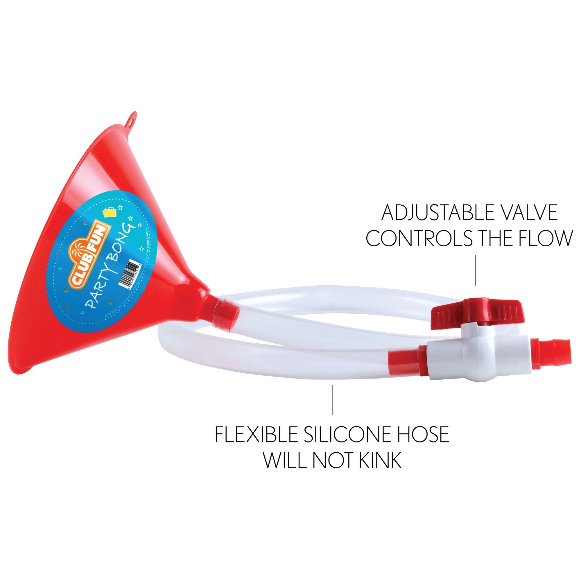 Party Bong Single Beer Bong Funnel with Valve and 40 Tube, Large Buy