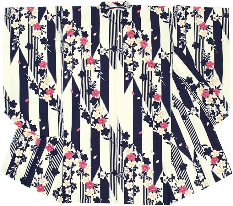 浴衣 ゆかた ユカタ 白 3Lサイズ 花火に 浴衣単品（※サイズ違いのLも