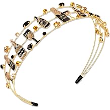 ANGLESJELL New Year Headband for Women New Year's Eve Headband Cute Star Top Hat Headbands Champagne Bottle Hair Accessories Outfits Accessories Party Favor Gifts