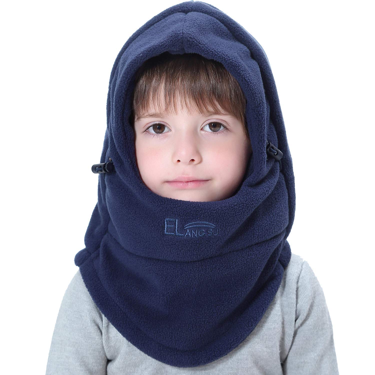 Cappello Inverno Cappelli Sciarpa Fissa per Bambini, Inverno Doppio Strato Caldo a Maglia con Sciarpa Cerchio Sci Outdoor Sport Invernale Natale Regalo