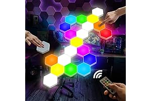 Touch Control Hexagonal Bedroom LED Wall Lights
