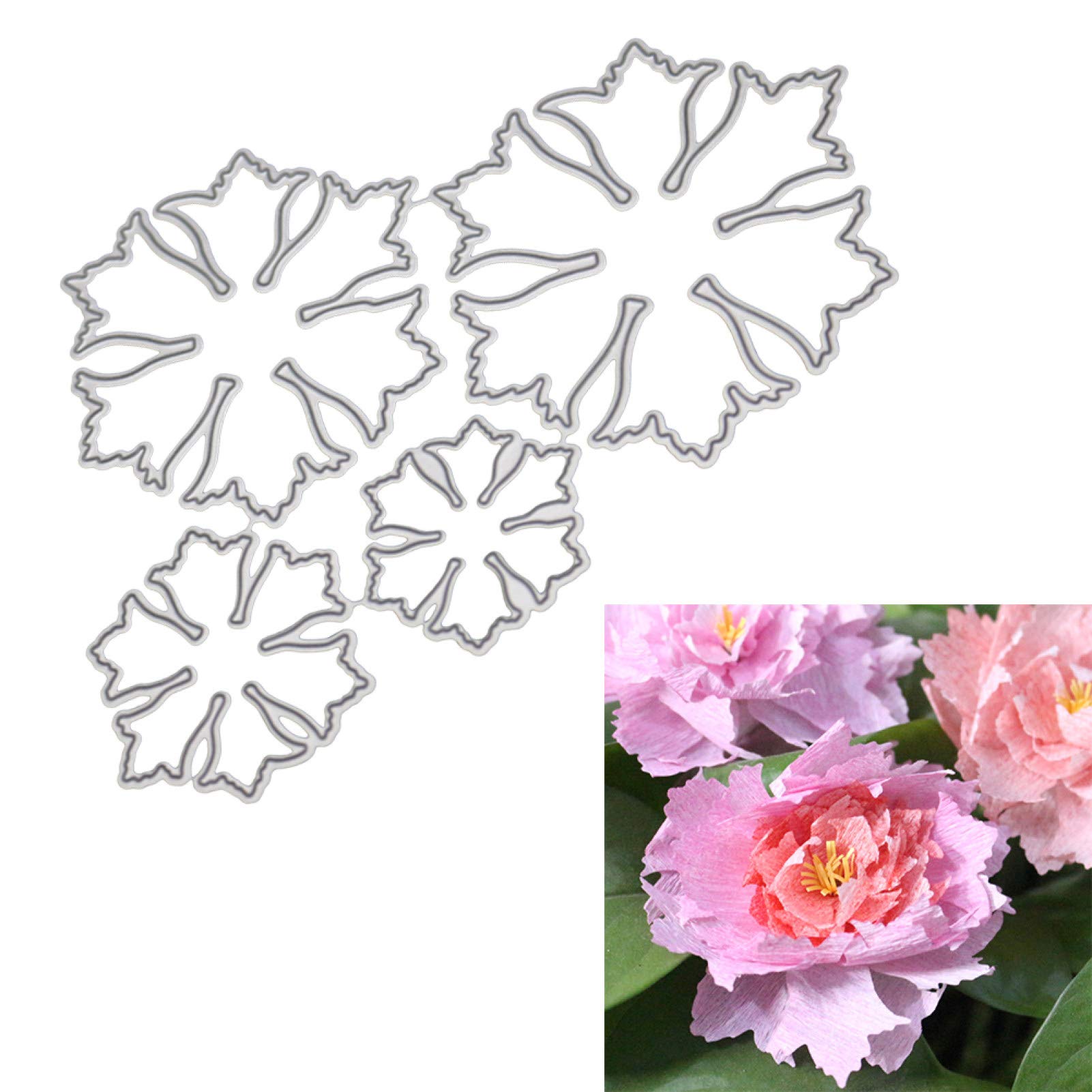 Set di fustelle con finestra aperta ad arco per la creazione di biglietti, scrapbooking, artigianato di carta per il diario spazzatura - Italia