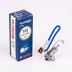 Bosch Lâmpada de Farol H3 Bosch Truck Light para Caminhões e Ônibus - 24V 70W, Halógena