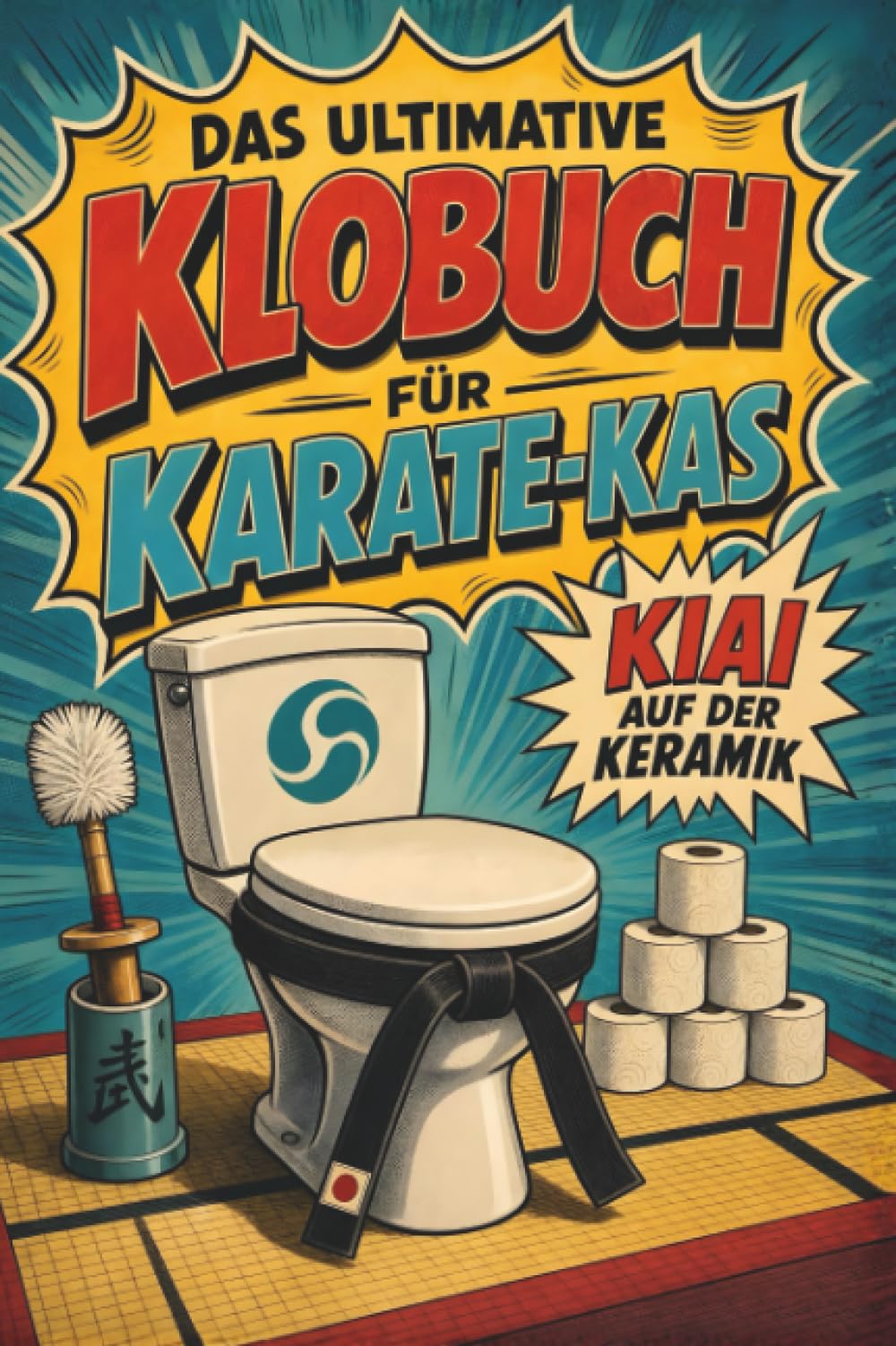 Das ultimative Klobuch für Karate-Kas: Kiai auf der Keramik. Lustiges Geschenk für Karatekas, Kiai und schwarzer Gürtel