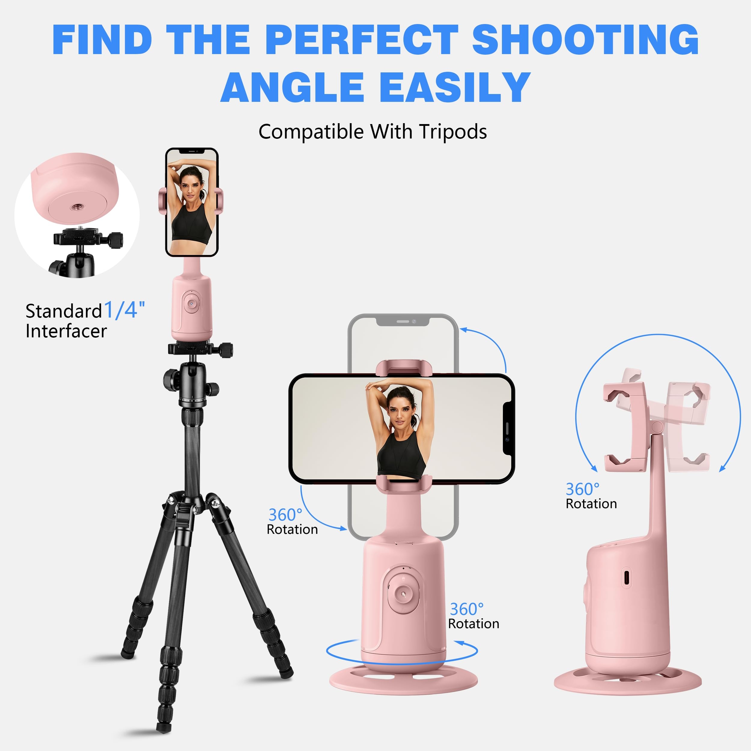 Bastoncini selfie per cellulare (rosa)