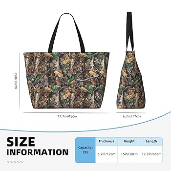 Amazon.com: YQxwJL Cold Tree Camouflage Print Large Tote Bag