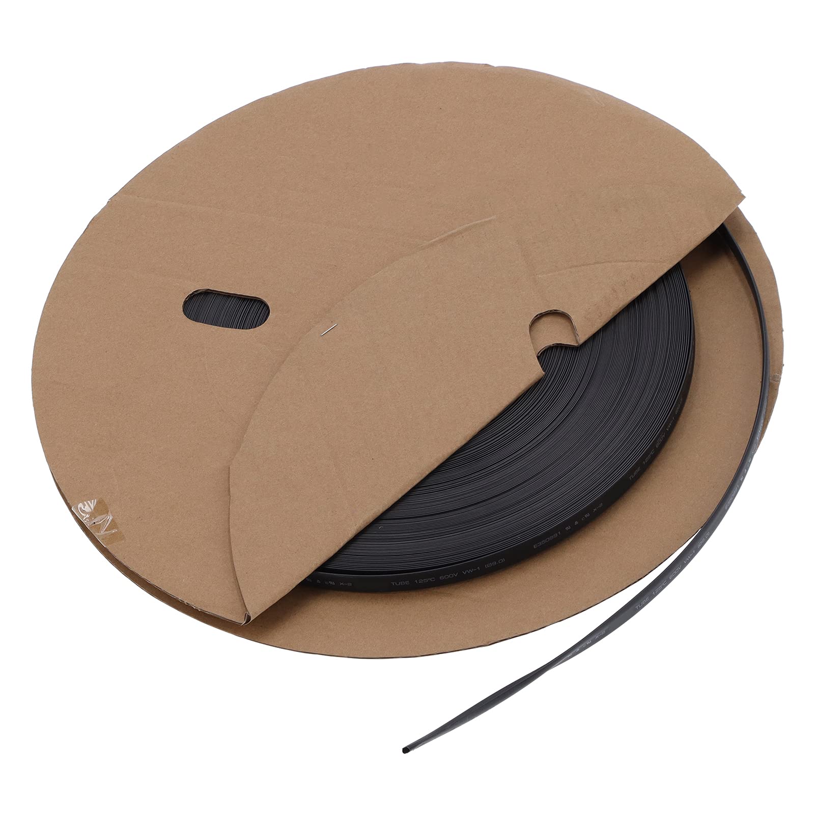Oumefar Guaina Termorestringente Poliolefina Nera 100M Tubo Impermeabile per Accessori di Cablaggio Elettronico