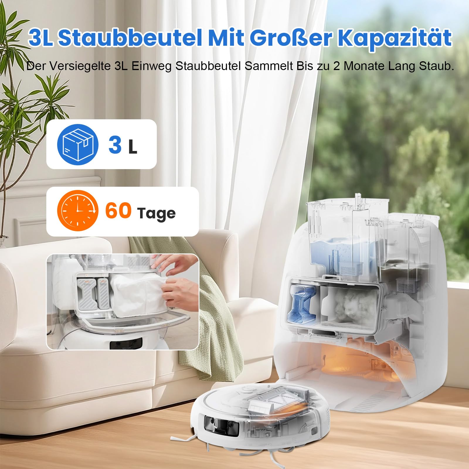 24 akcesoria do robota odkurzającego DJI ROMO S/Romo P/Romo A, 2 szczotki główne, 6 worków do kurzu, 6 podkładek do wycierania, 4 filtry HEPA, 4 szczotki boczne, 1 szczotka do czyszczenia, 1 śrubokręt