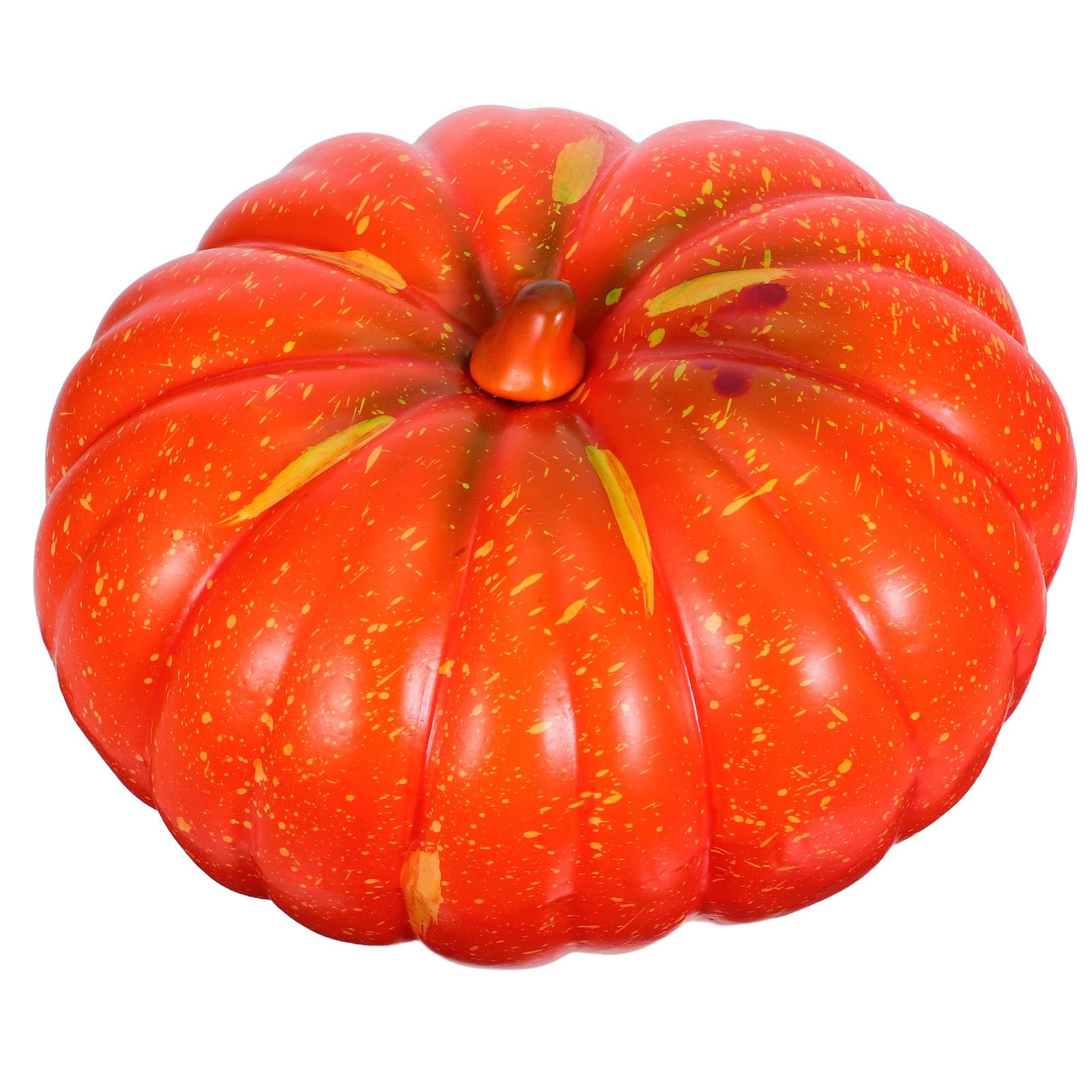 BESTonZON Schaum Kürbisse für Außenbereich Dekokürbisse Orange Herbstdeko Tischornamente Erntedekorationen Künstlich Kürbisfiguren für Kamin Sims Küche