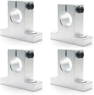 20mm/0.78" Inner Dia SK20 Linear Rod Rail Shaft Support Guide Motion -Pack of 4