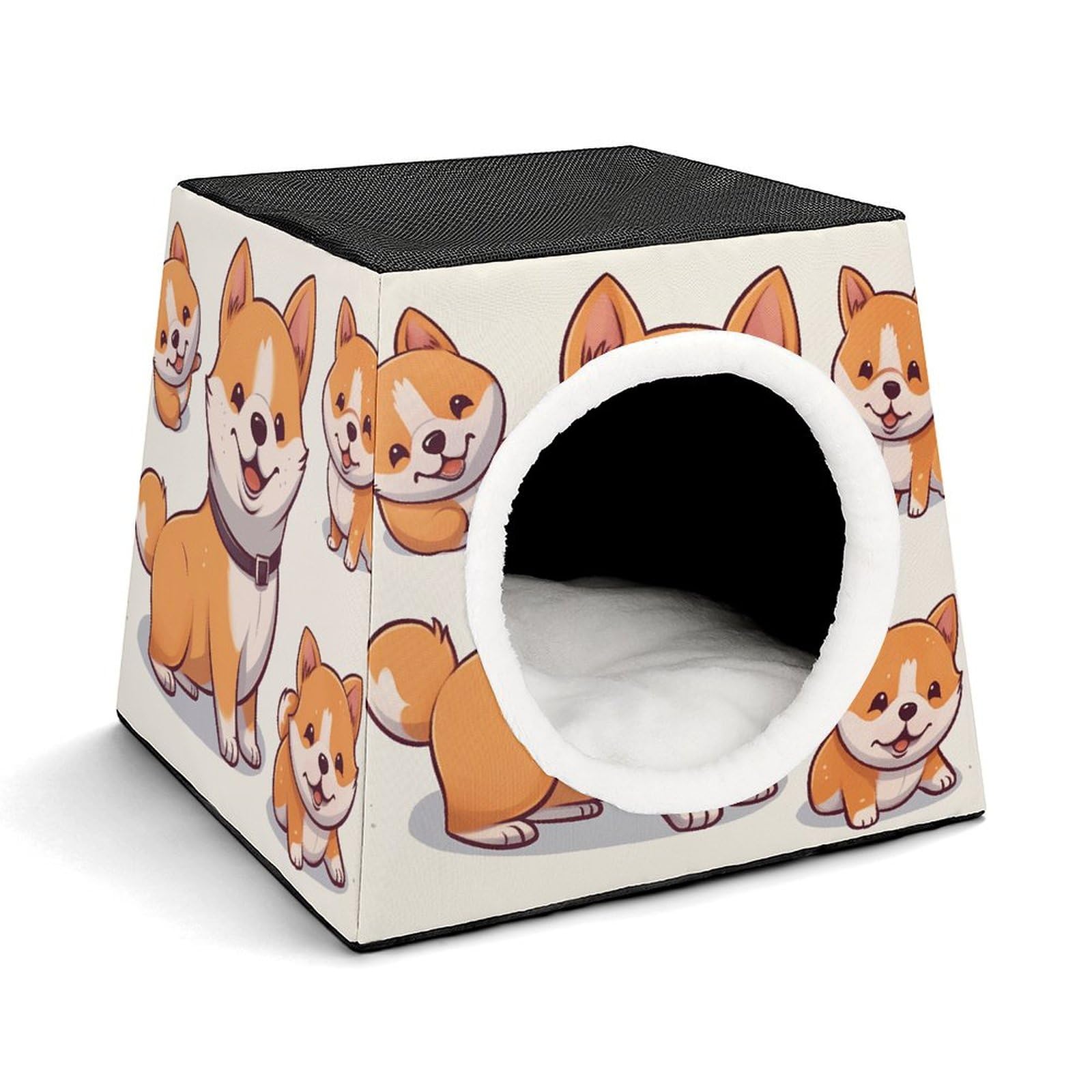 Cabane pour chien Shiba Inu anti stress dôme chaud pour chat