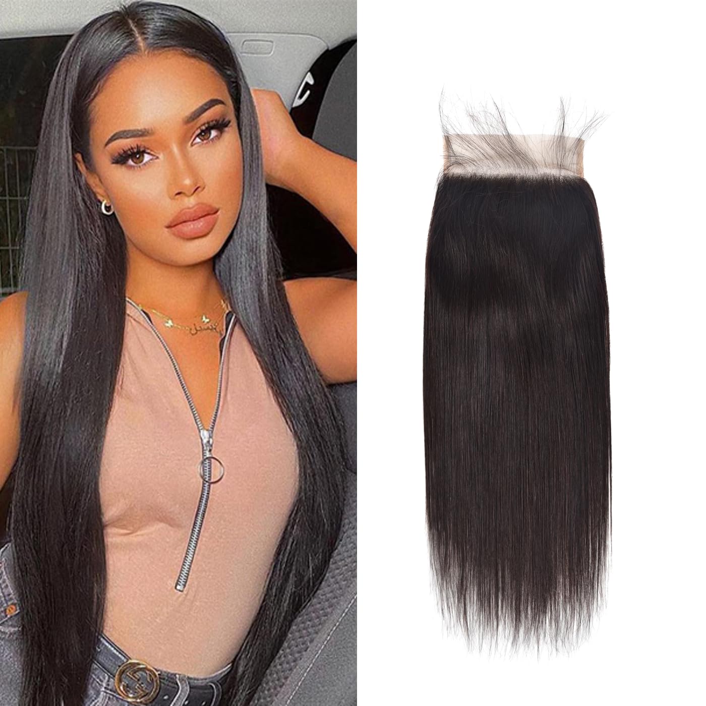 6x6 Hd Lace Closure Straight Free Part Unprocessed Virgin Brazilian Human Hair Lace Pieces With Baby Hair Bleached Knots Wet And Wavy Sew In Hair