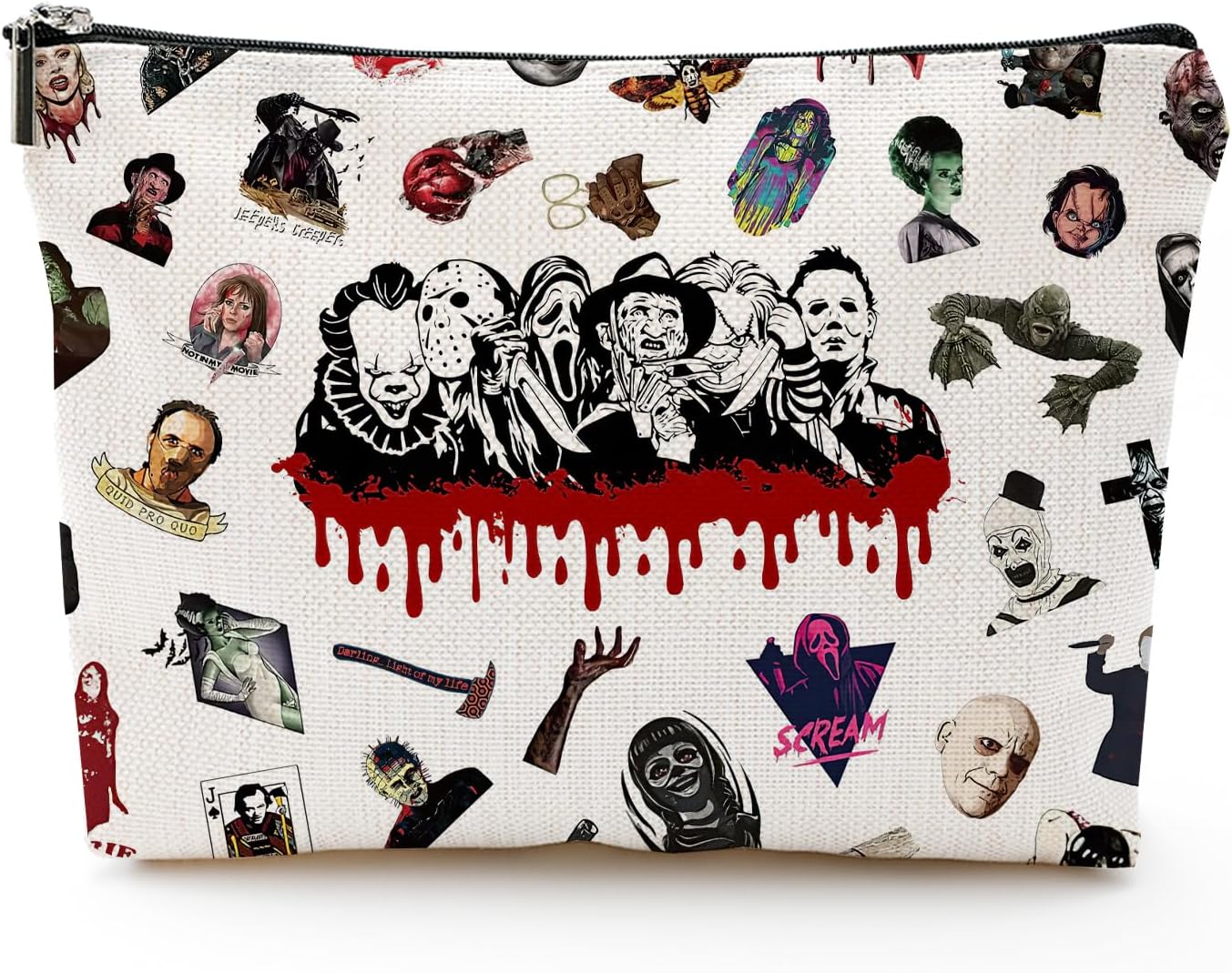 Mix Makeup Bag, colorful, Horror